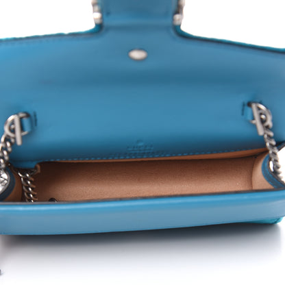 Gucci Velvet Super Mini Dionysus Shoulder Bag Pavone Cyan 5 of 10