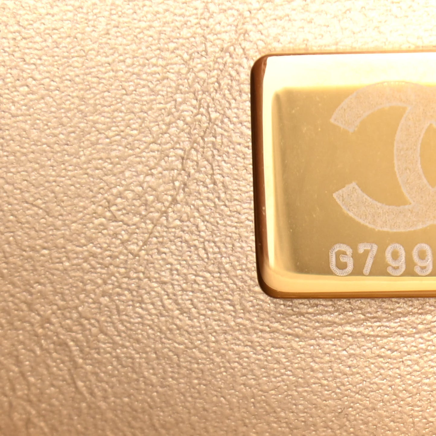 Lambskin Quilted Small CC Crystal Logo Chain Flap White