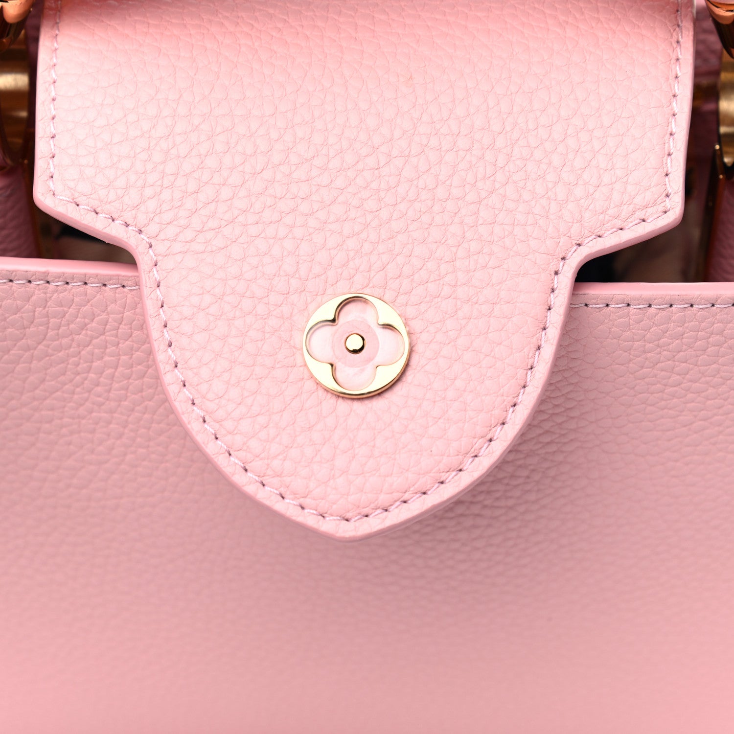 Louis Vuitton Taurillon Scrunchie Capucines BB Bubble Gum Pink 4 of 4