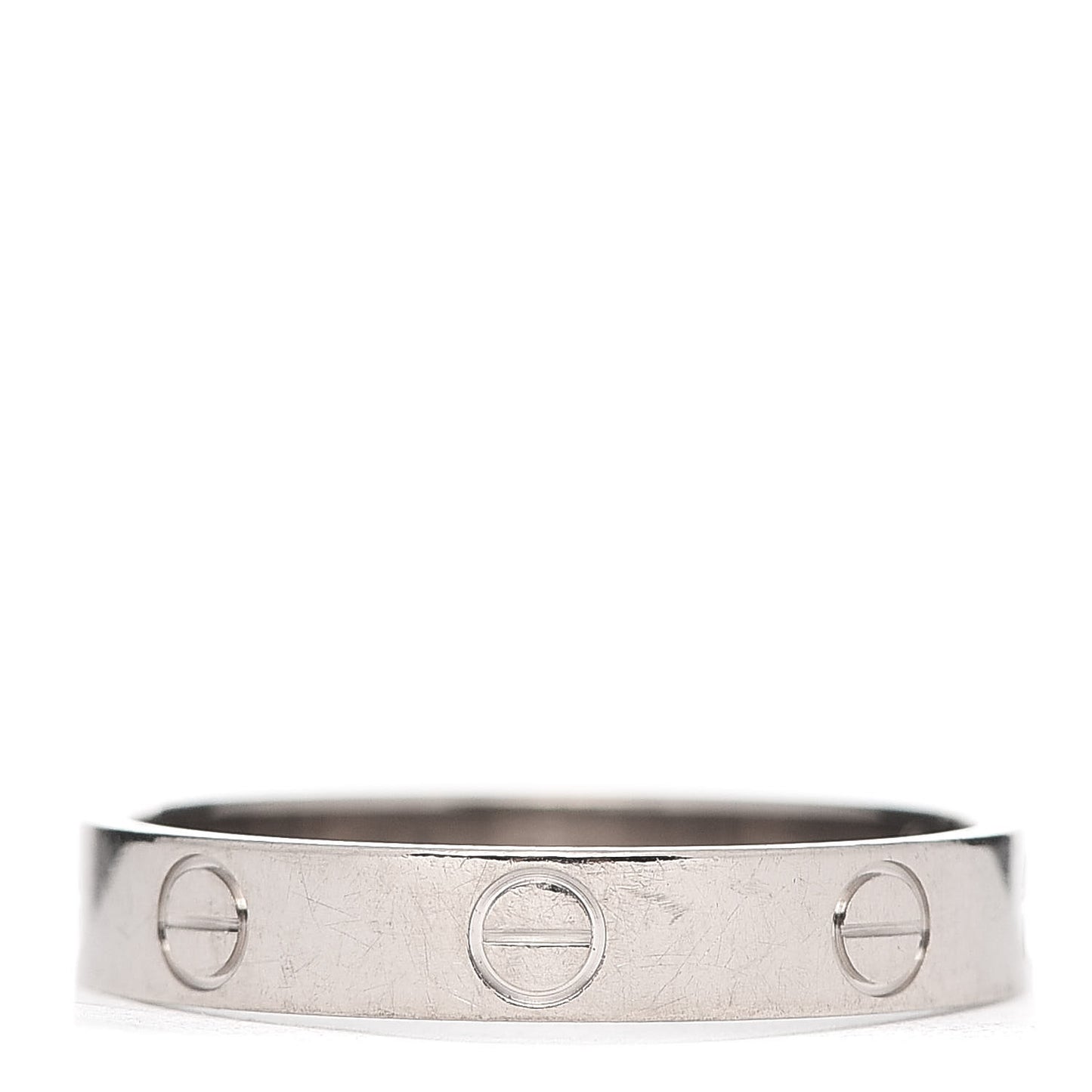 18K White Gold 3.5mm LOVE Wedding Band Ring 57 8