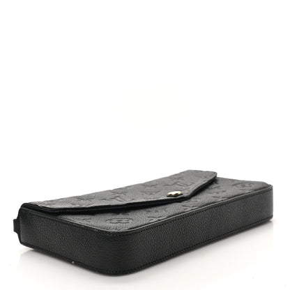 Louis Vuitton Empreinte Pochette Felicie Chain Wallet Black 5 of 10