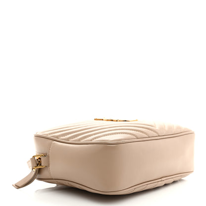 Saint Laurent Calfskin Matelasse Monogram Lou Camera Bag Nude Powder 4 of 10