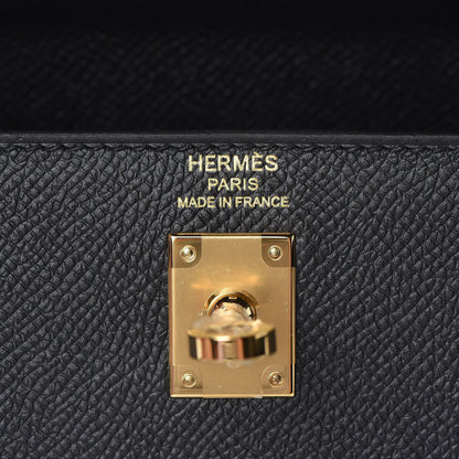 Hermes Epsom Kelly Sellier 25 Black 19 of 35