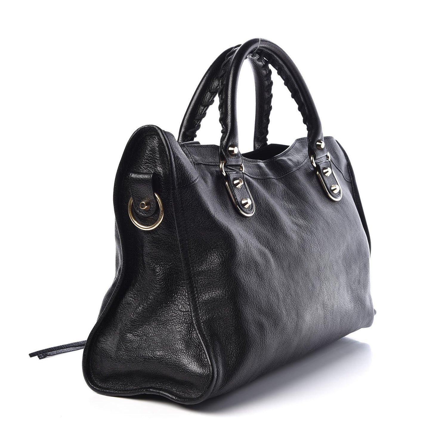 Chevre Gold Metallic Edge Hardware City Black