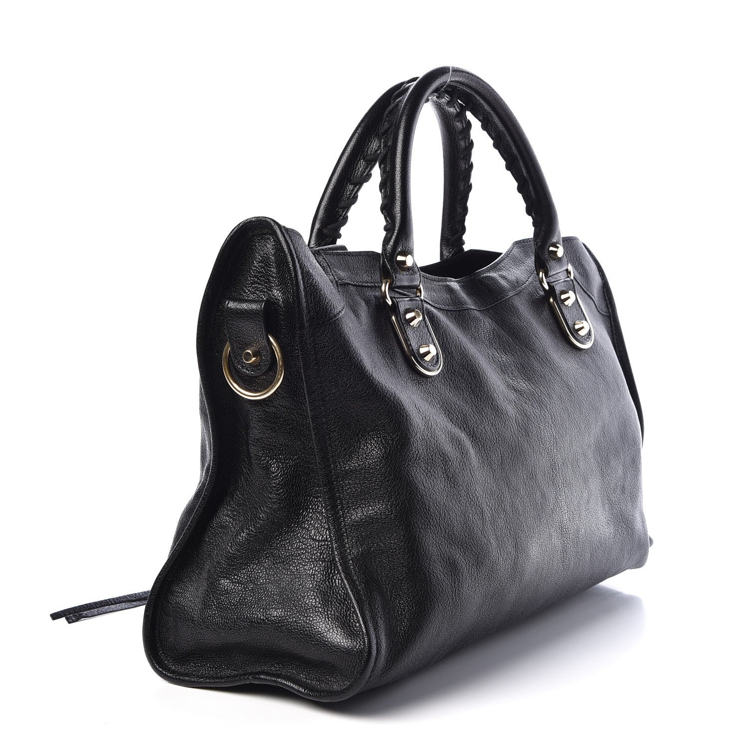 Balenciaga Chevre Gold Metallic Edge Hardware City Black 3 of 13
