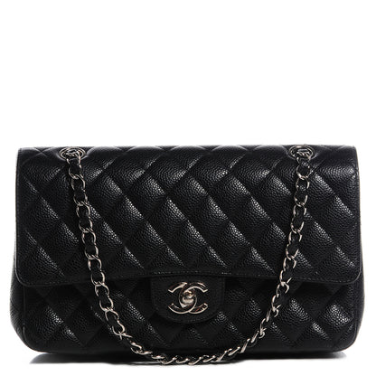 Chanel Caviar Quilted Medium Double Flap Black 1 of 8