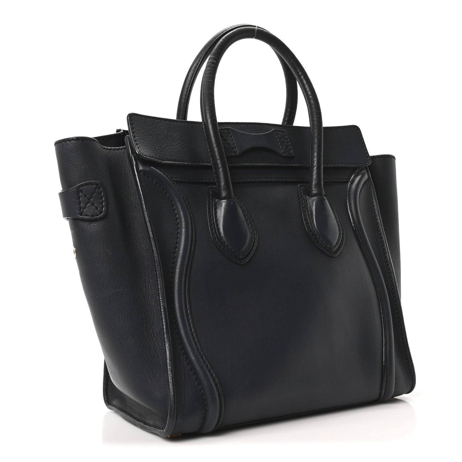 Celine Smooth Calfskin Micro Luggage Navy Blue 3 of 9