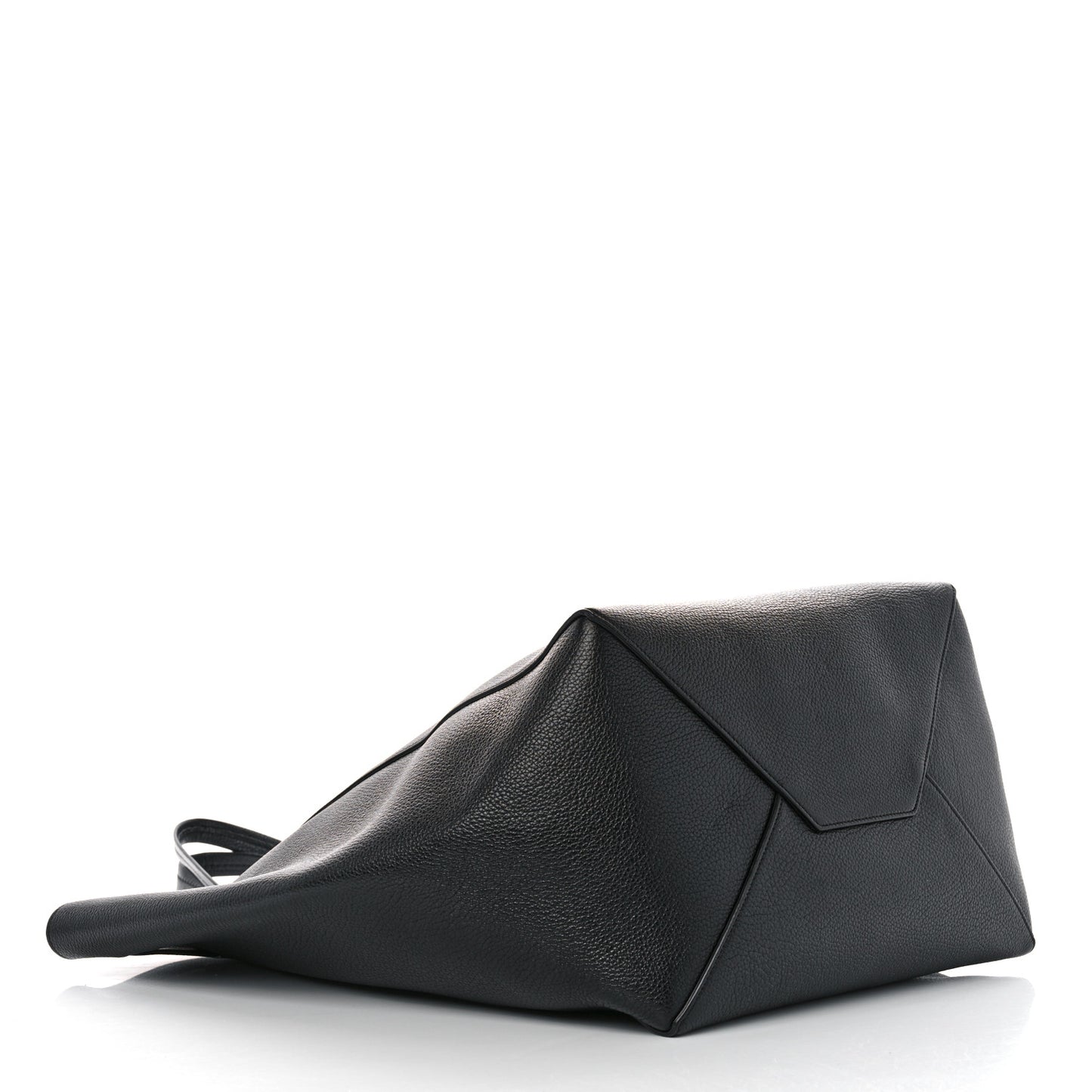 Soft Grained Calfskin Medium Belt Cabas Phantom Black