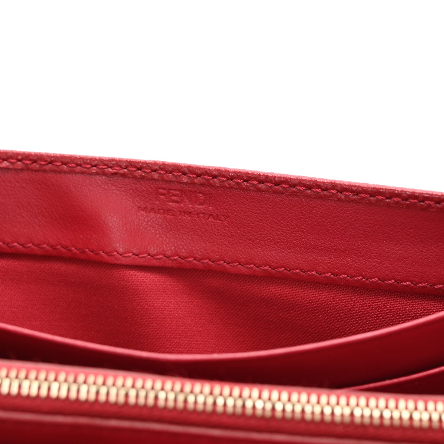 Vitello Cruise F is Fendi Continental Envelope Wallet Red