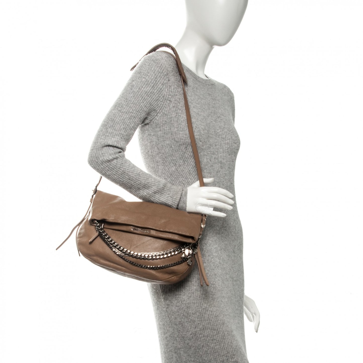 Lambskin Small Biker Hobo Buff