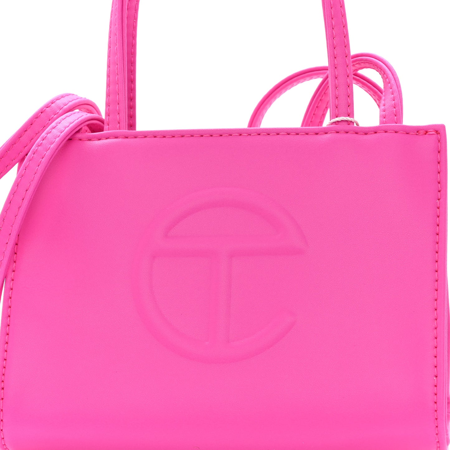 Vegan Leather Small Shopping Bag Azalea