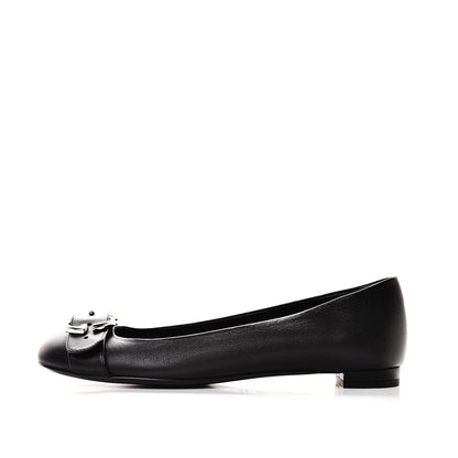 Gucci Calfskin Sachalin Ballerina Flats 38.5 Black 1 of 10