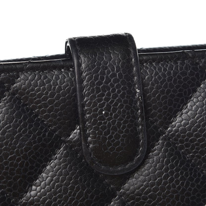 Chanel Caviar Quilted Compact French Flap Wallet Black 13 of 13