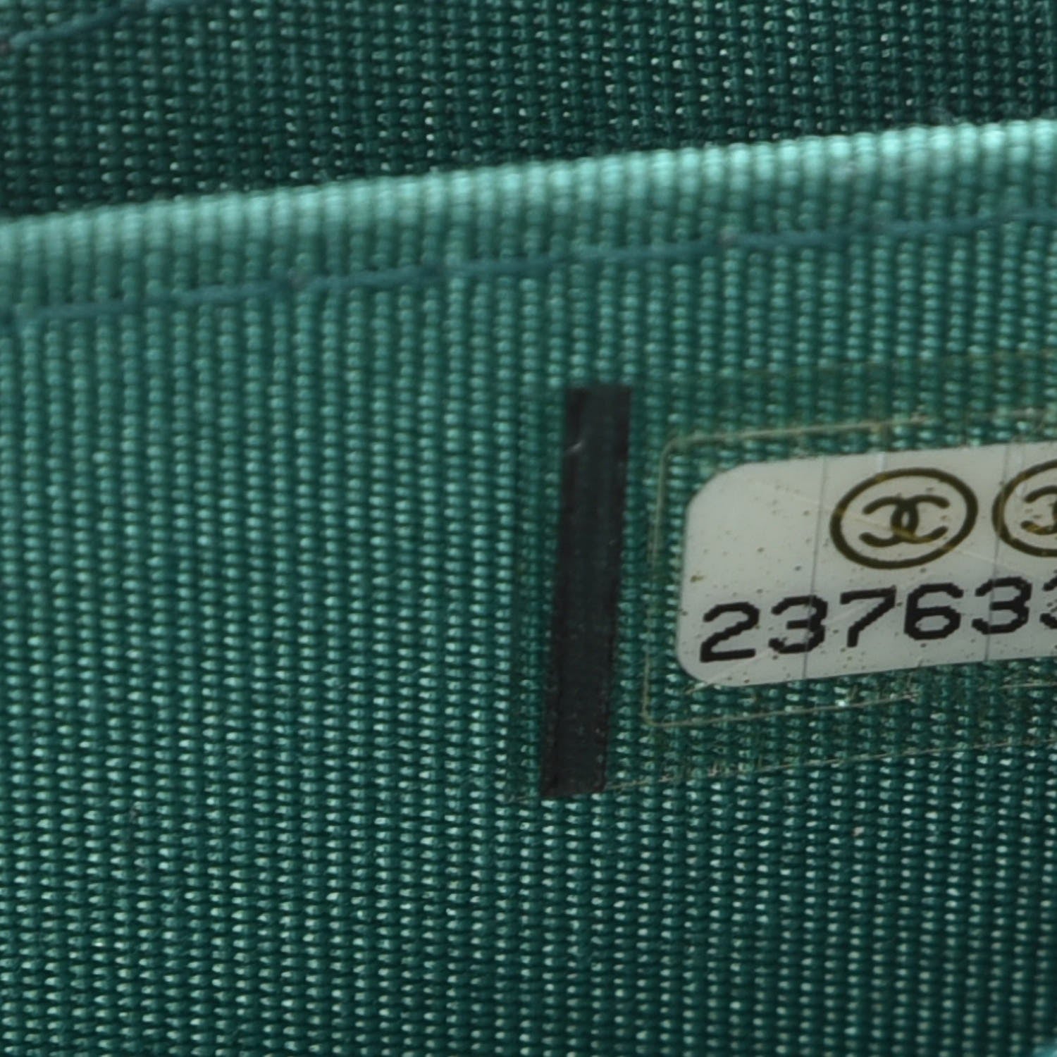 Chanel Metallic Goatskin Quilted Boy Zip Around Coin Purse Wallet Turquoise 7 of 7