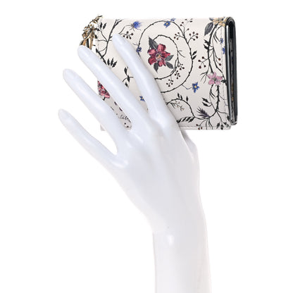 Christian Dior Calfskin Print Compact Wallet Multicolor 2 of 8
