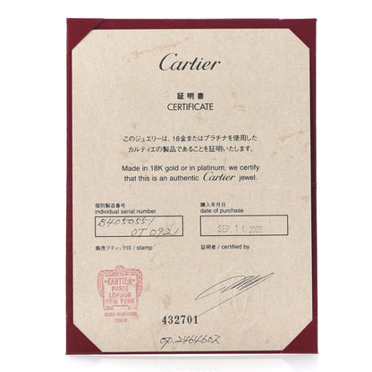 Cartier 18K White Gold Diamond 4mm LOVE Wedding Band Ring 51 5.75 5 of 5