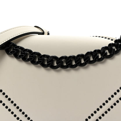Christian Dior Ultra Matte Calfskin Studded Medium Diorama Flap Bag White Black 7 of 9