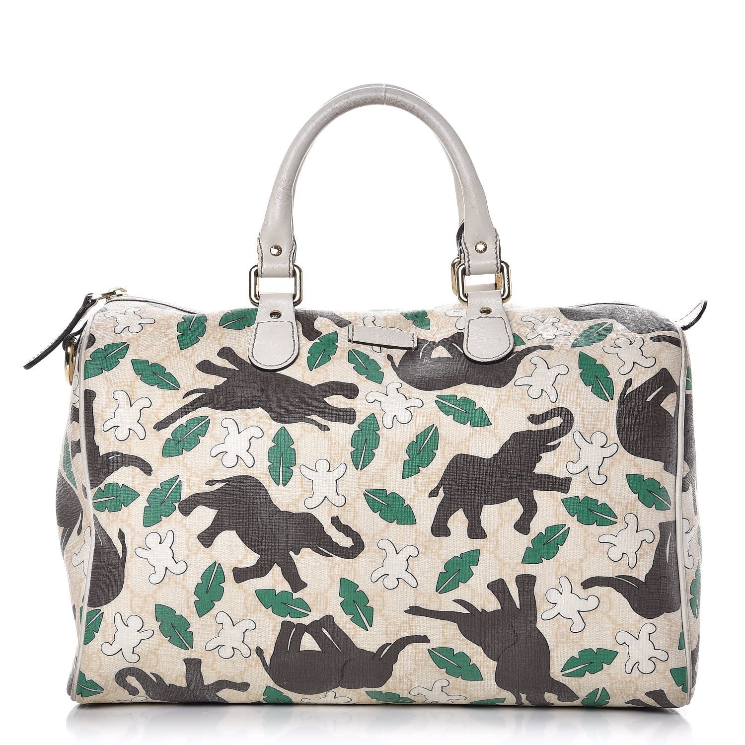 Gucci Monogram Medium Joy Boston Unicef Elephant Snowman 1 of 16