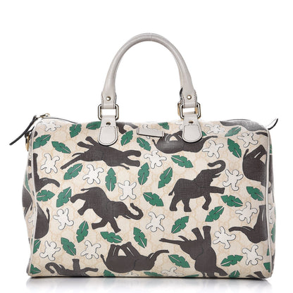 Gucci Monogram Medium Joy Boston Unicef Elephant Snowman 1 of 16