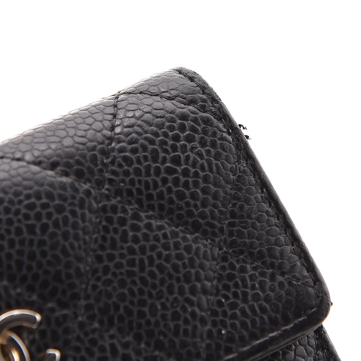 Chanel Caviar Quilted Flap Card Holder Black 9 of 10