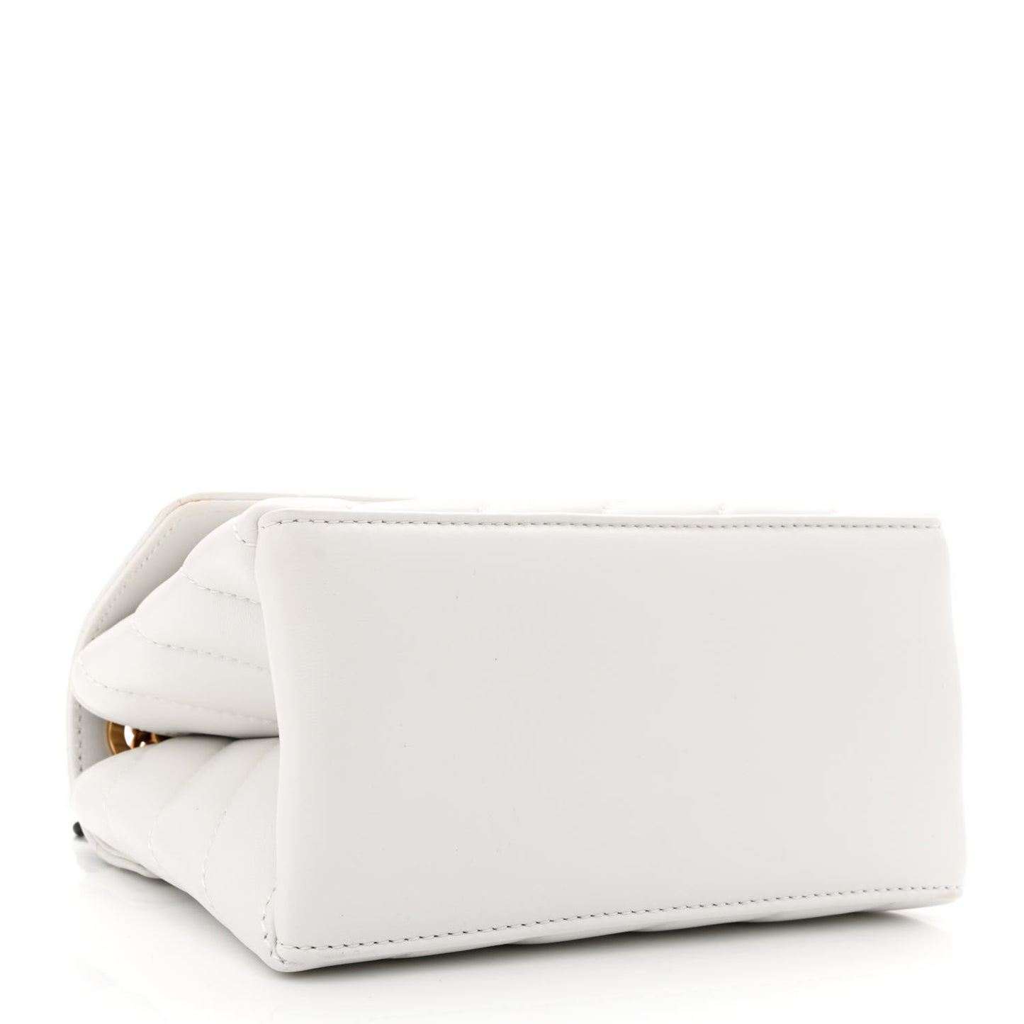 Calfskin Diagonal Quilted Jackhammer 19 Shoulder Bag White