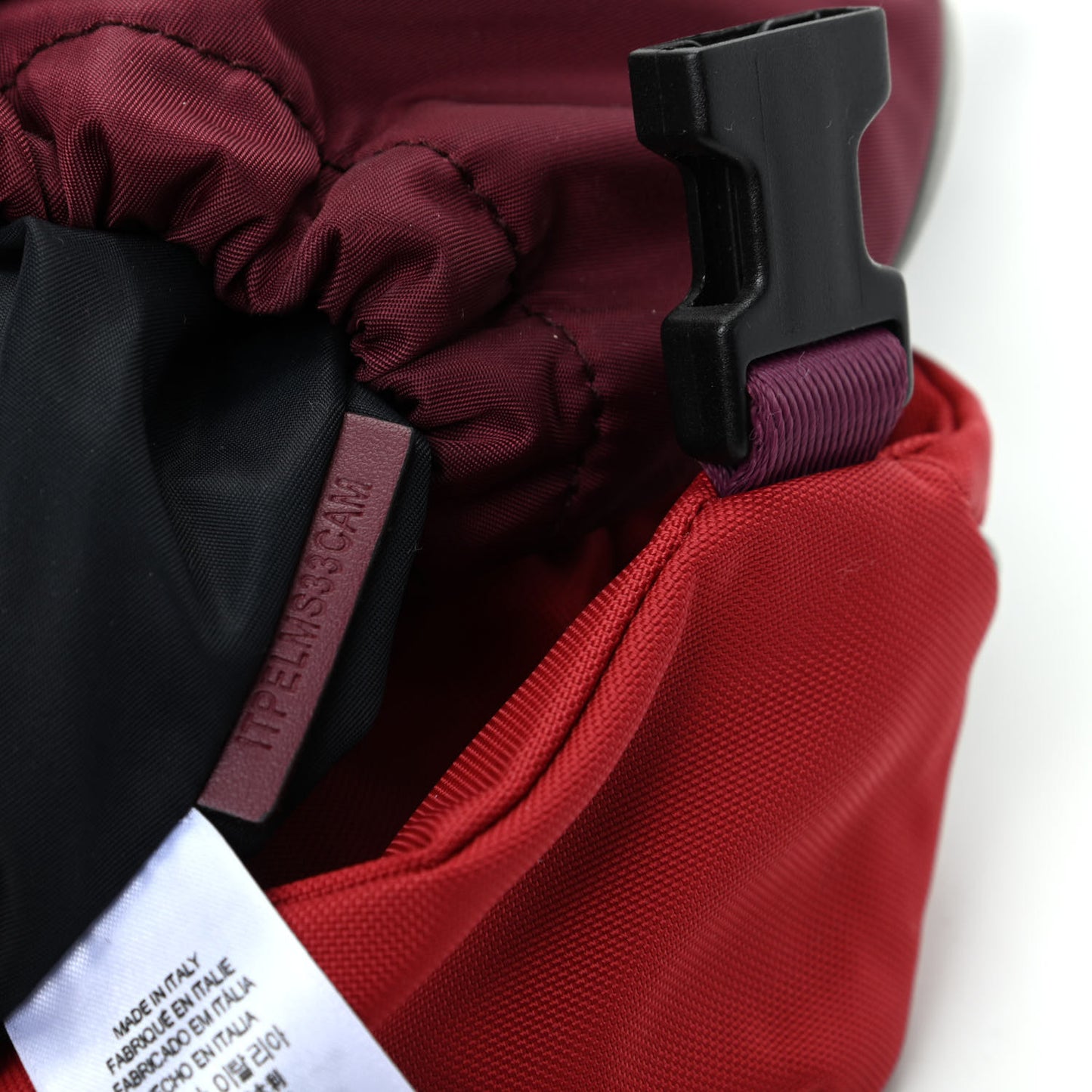 Nylon Leo Sling Bag Bright Red