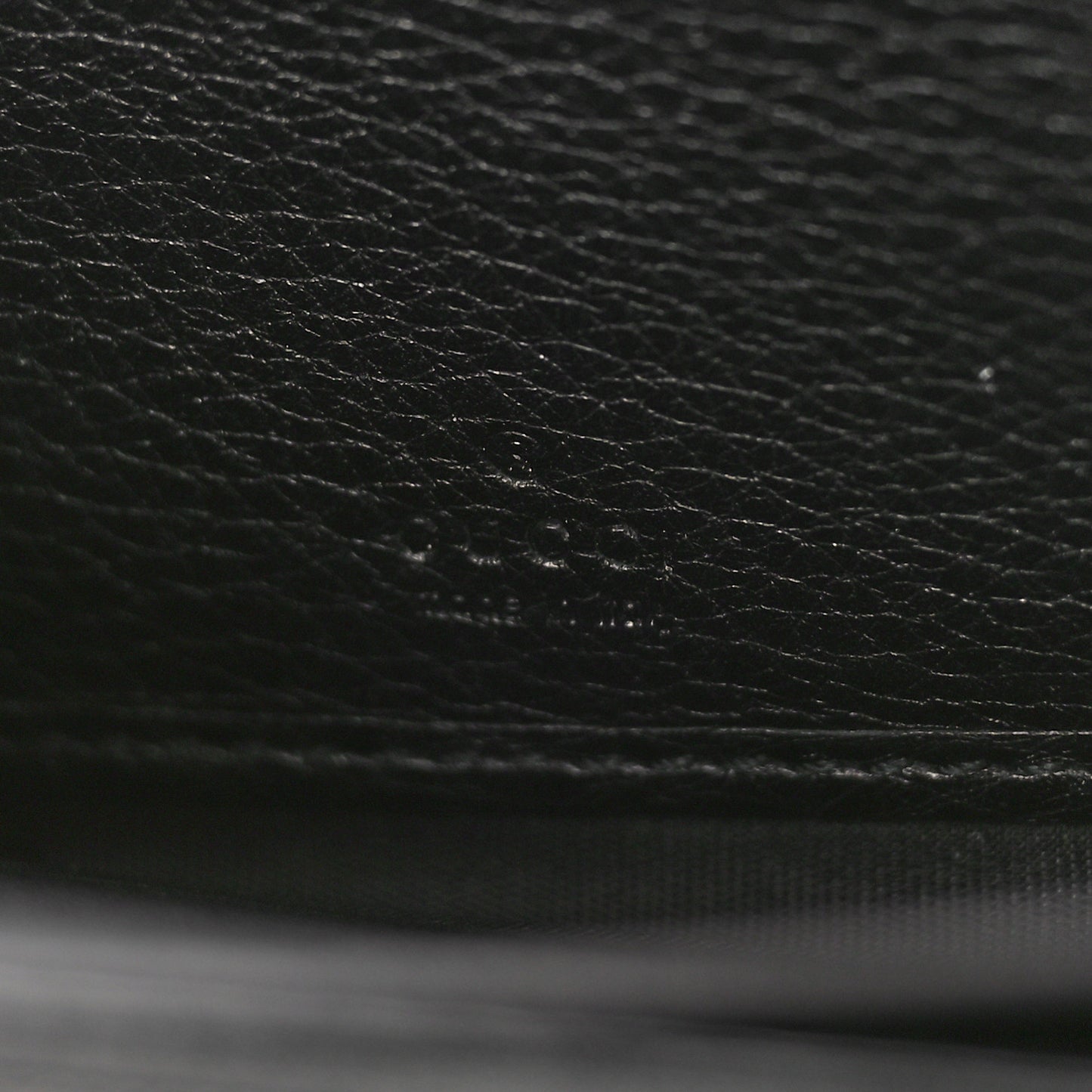 Pebbled Calfskin Soho Zip Around Wallet Black