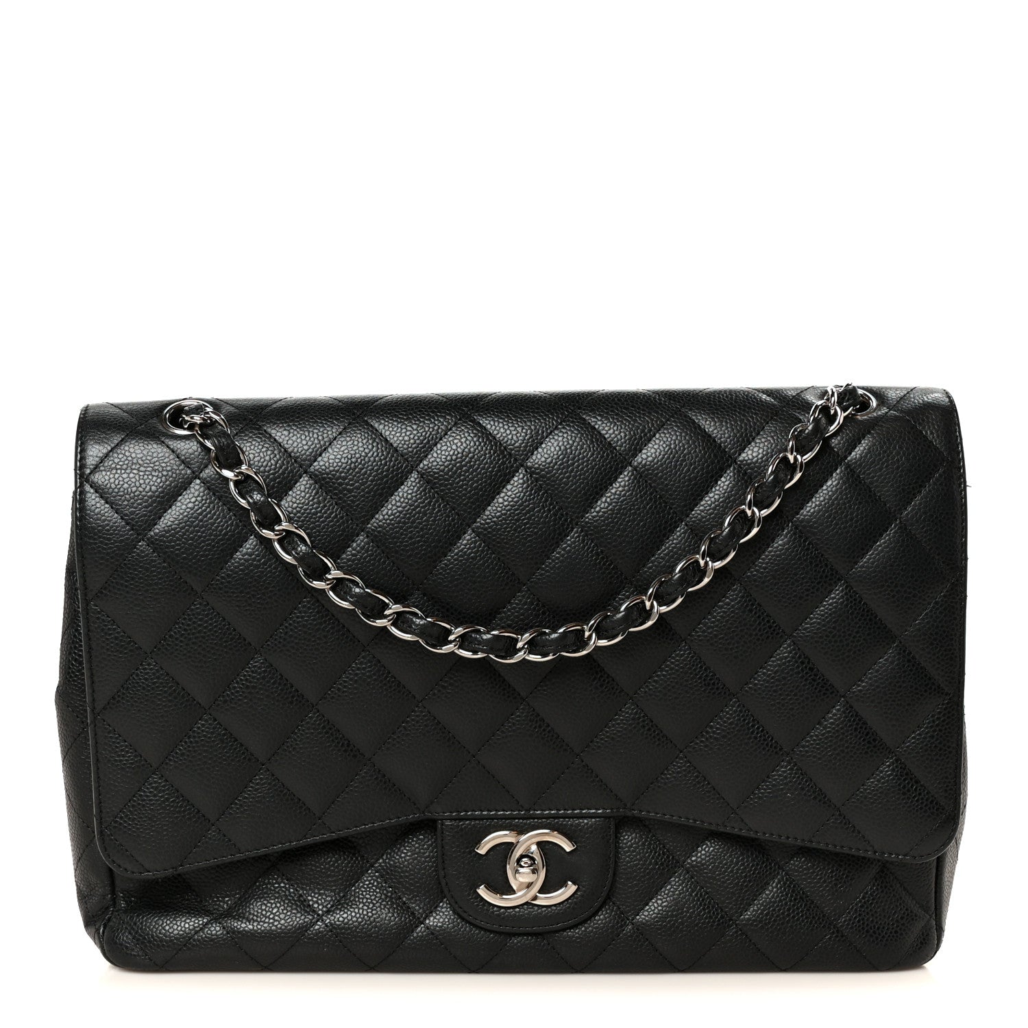 Chanel Caviar Quilted Maxi Double Flap Black 1 of 11