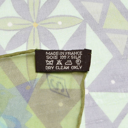Hermes Mousseline Silk Ors Bleu D'Afrique Shawl 140 Bleu Glacier Kaki Turquoise 5 of 9