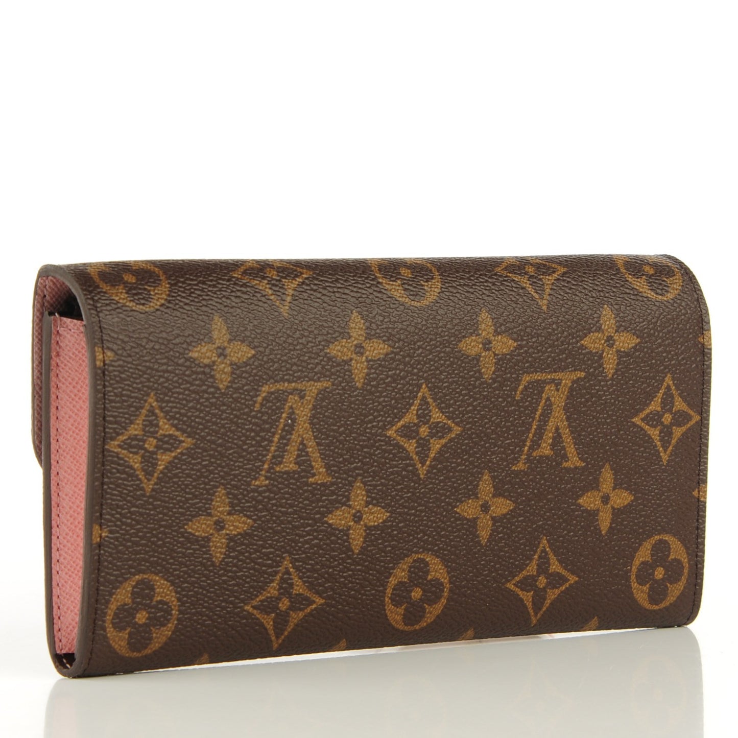 Monogram Emilie Wallet Rose Ballerine