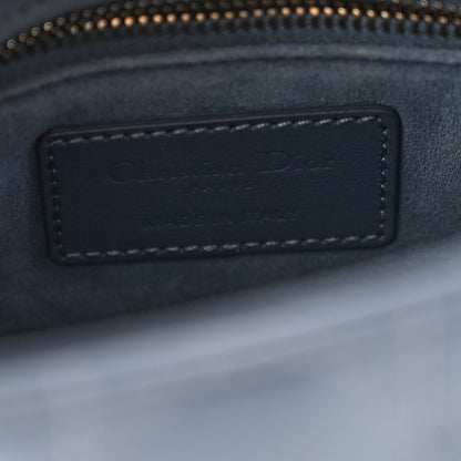 Christian Dior Ultra Matte Calfskin Cannage Small My ABCDior Lady Dior Dark Denim Blue 6 of 10