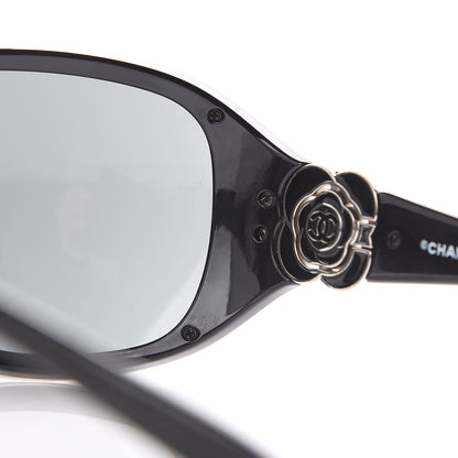 Chanel Camellia CC Sunglasses 6032 Black 7 of 8