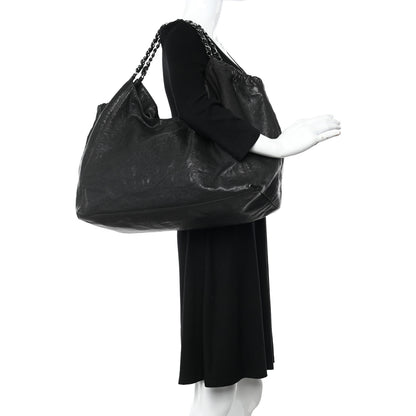 Chanel Distressed Caviar XL Coco Cabas Black 2 of 12