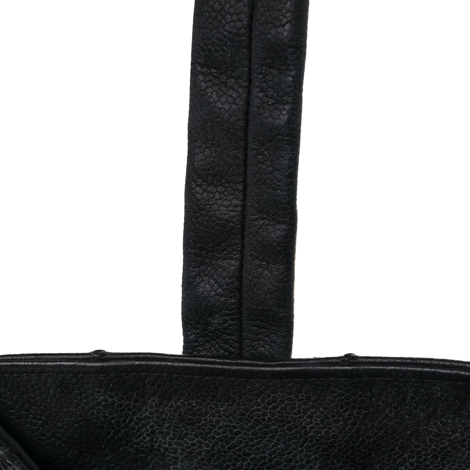 Chanel Caviar Square Stitched Tote Black 22 of 23