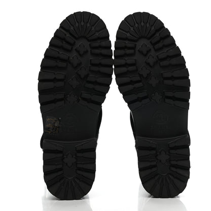 Chanel Calfskin Quilted Biker Boots 37 Black 5 of 9
