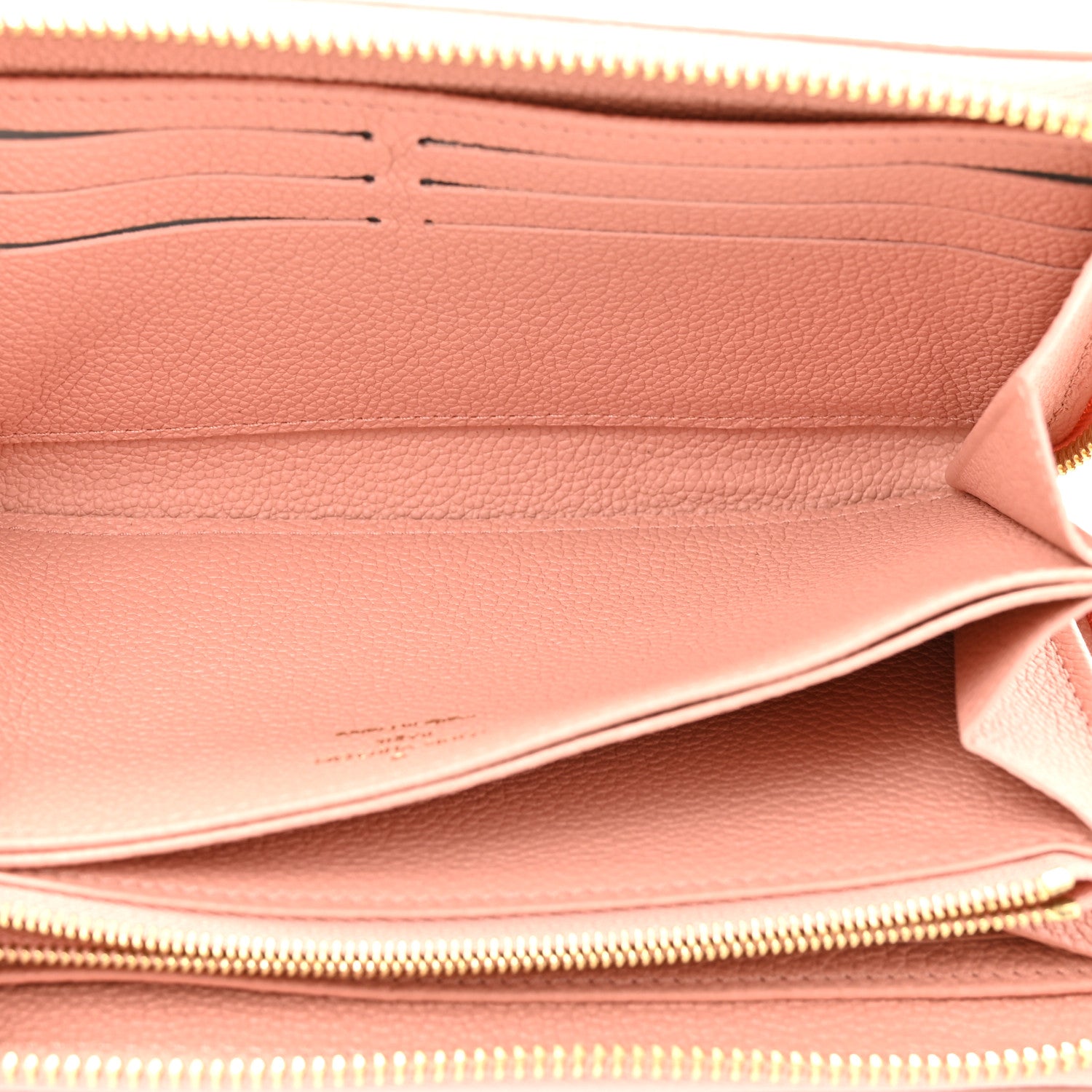Louis Vuitton Empreinte Monogram Giant Zippy Wallet Rose Trianon Creme 5 of 9