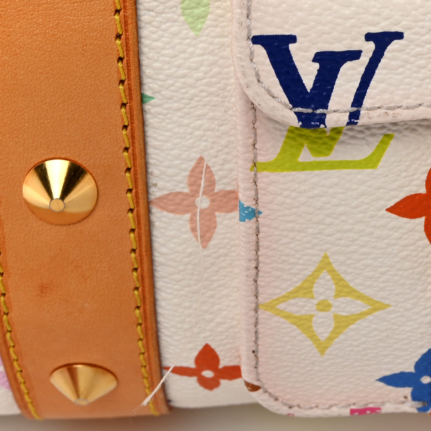 Louis Vuitton Monogram Multicolor Keepall 45 White 13 of 17