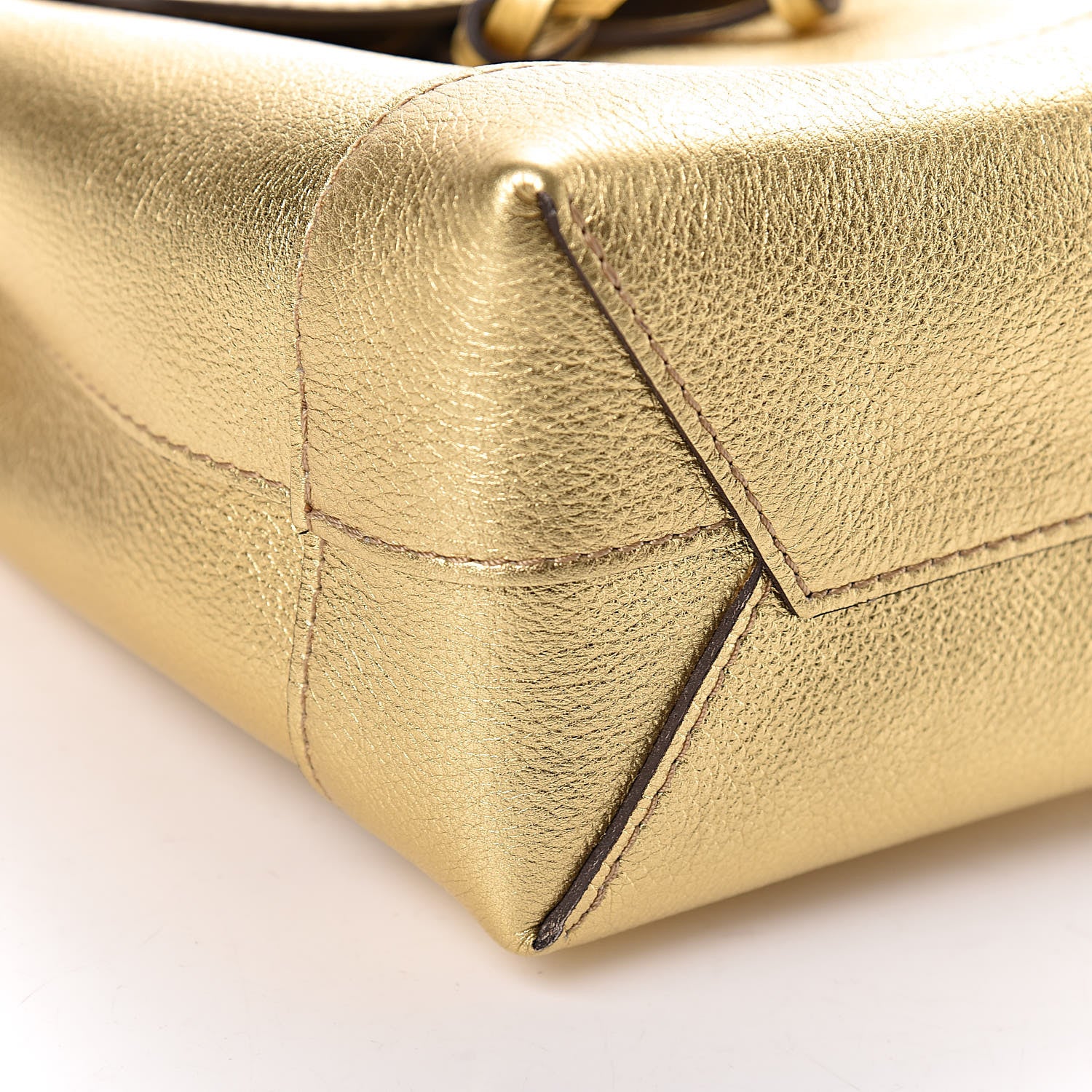 Louis Vuitton Metallic Calfskin Lockme Mini Backpack Gold 7 of 9