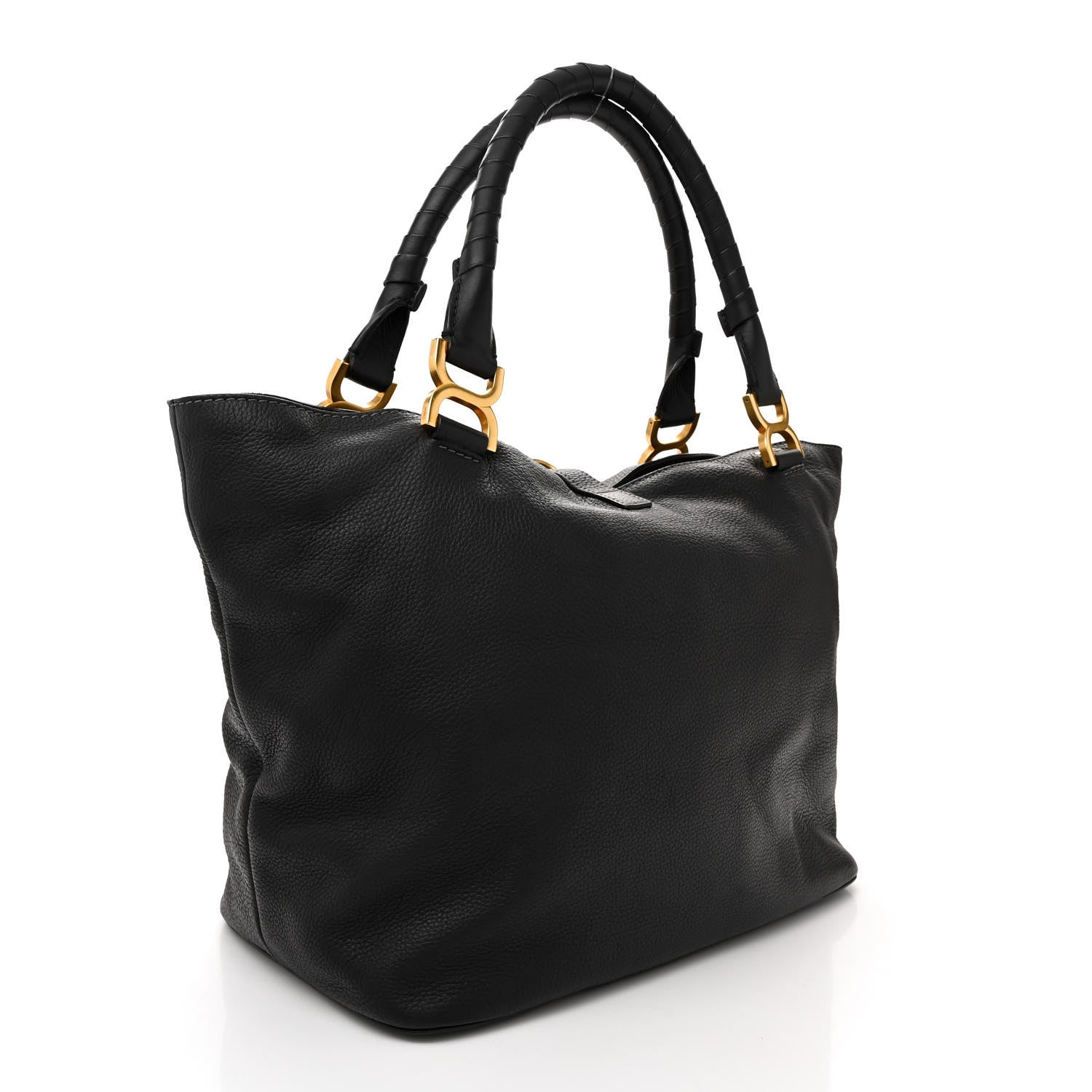 Chloe Calfskin Large New Marcie Tote Black 3 of 13