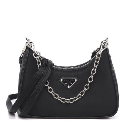 Prada Tessuto Nylon Mini Re-Edition 2000 Shoulder Bag Black 1 of 9