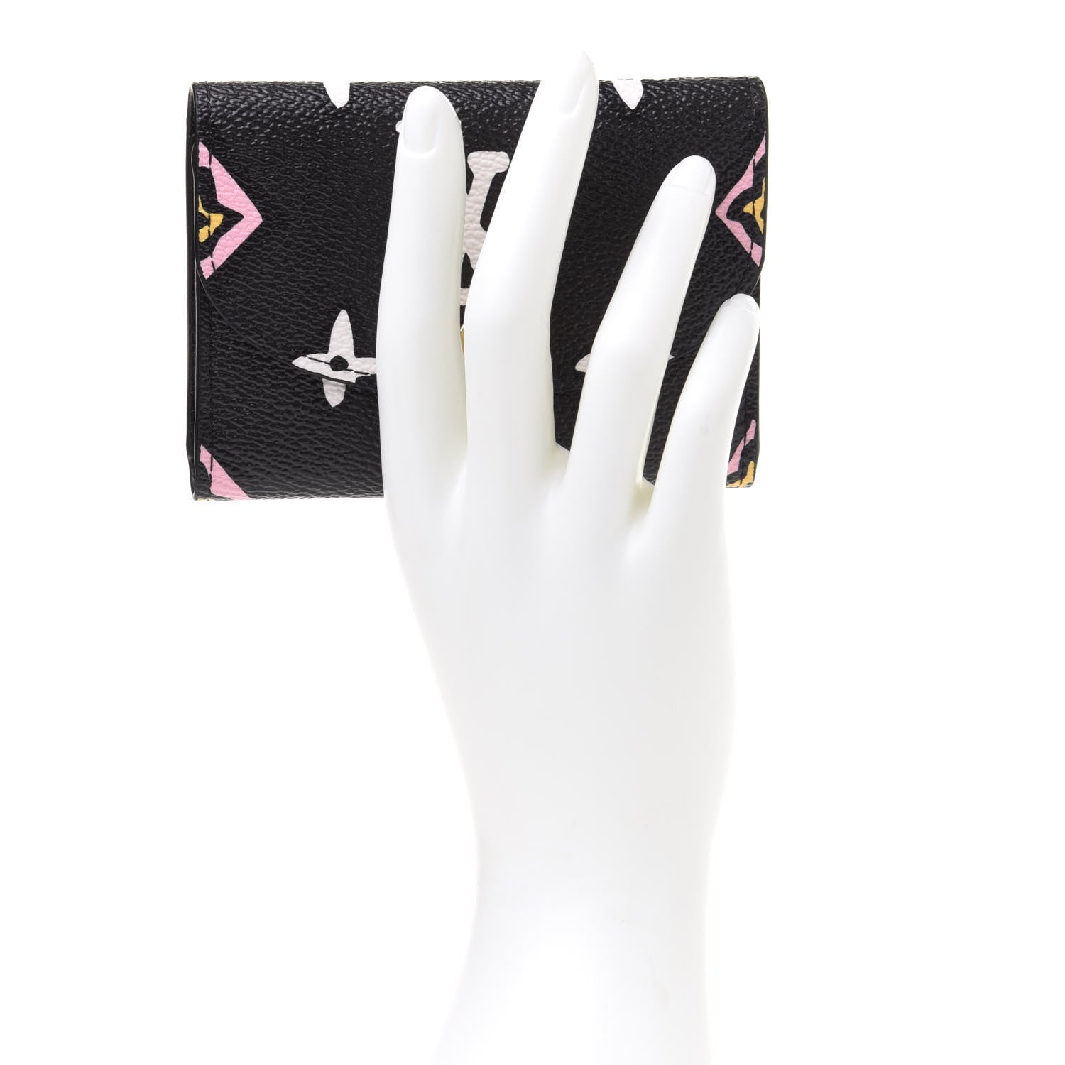 Louis Vuitton Monogram Giant Wild At Heart Rosalie Coin Purse Black 2 of 7
