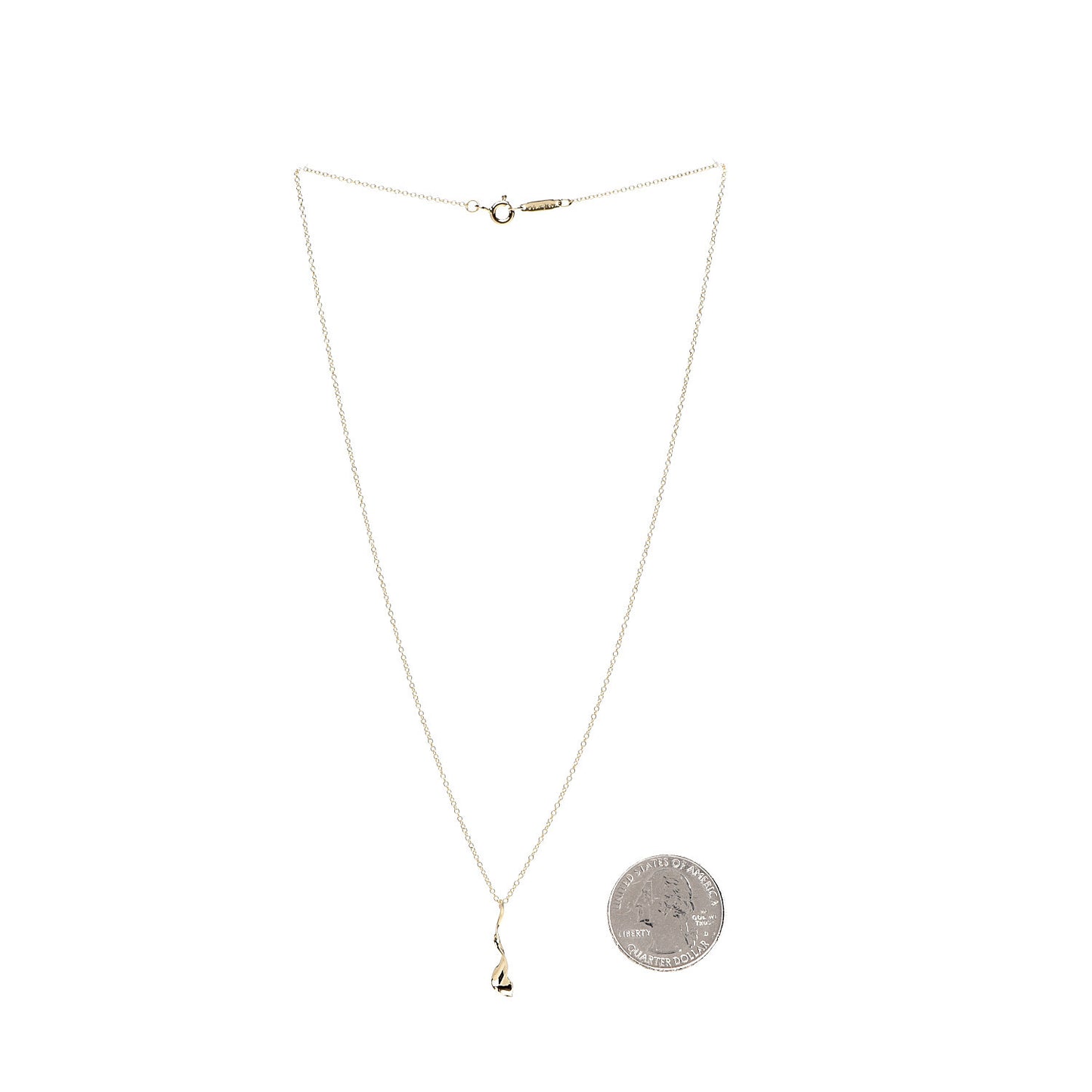 18K Yellow Gold Frank Gehry Orchid Pendant Necklace