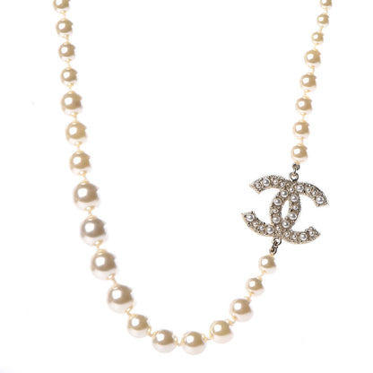 Chanel Pearl CC Necklace Gold 1 of 5
