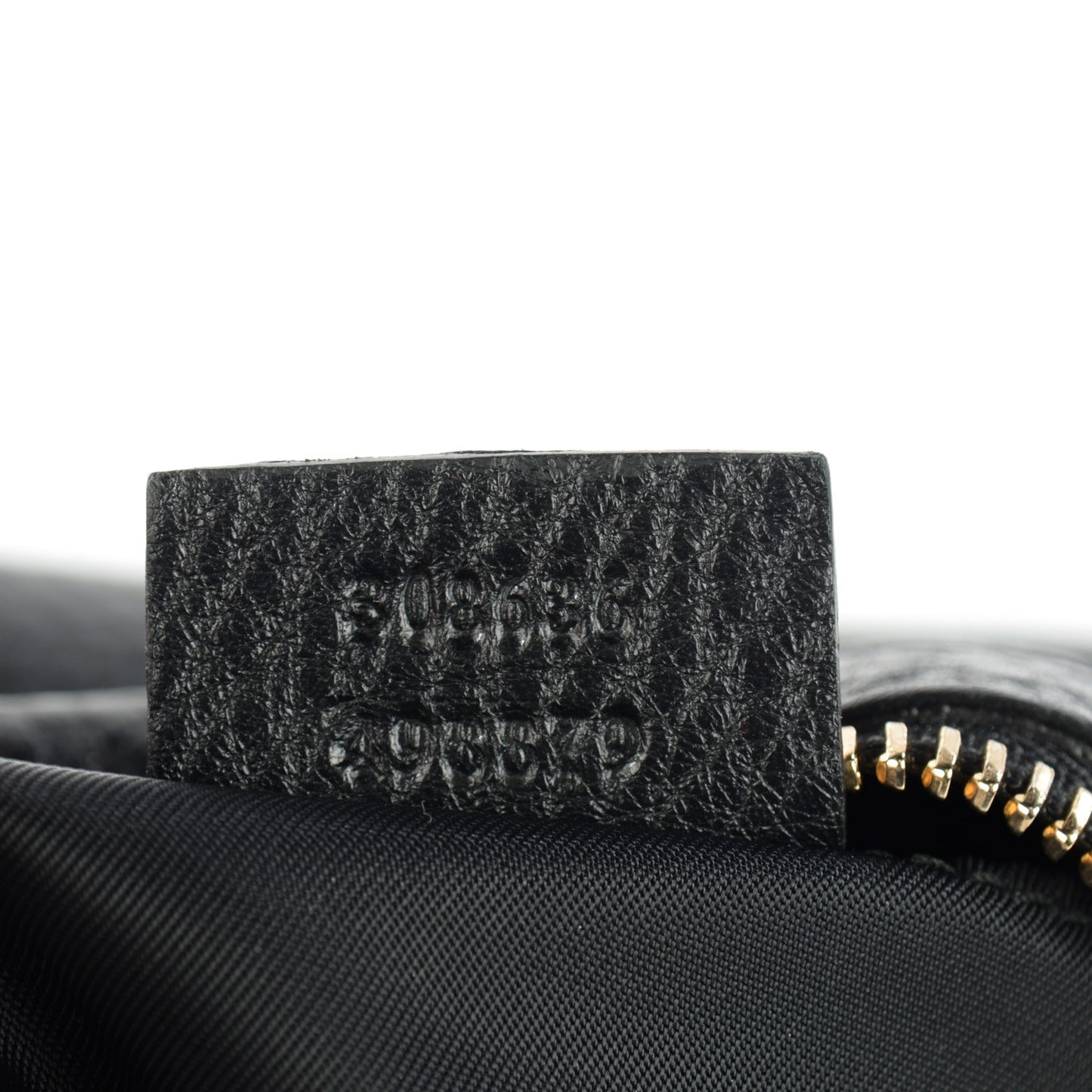 Pebbled Calfskin Soho Medium Cosmetic Case Black