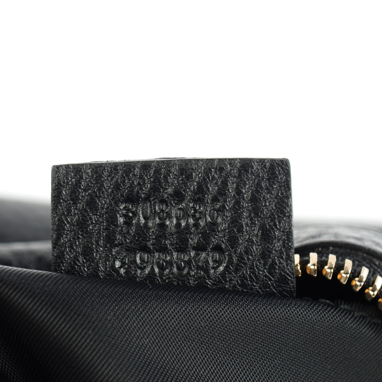 Gucci Pebbled Calfskin Soho Medium Cosmetic Case Black 7 of 7