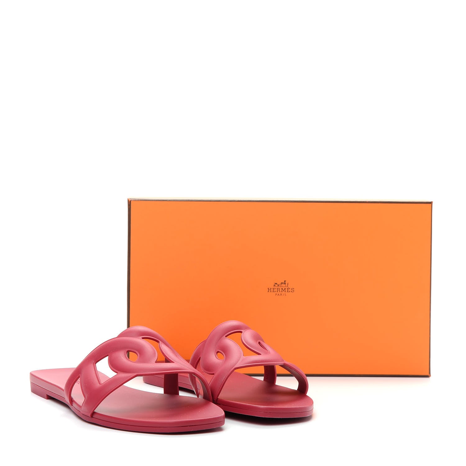 Hermes Rubber Aloha Sandals 38 Rose Baie 11 of 11