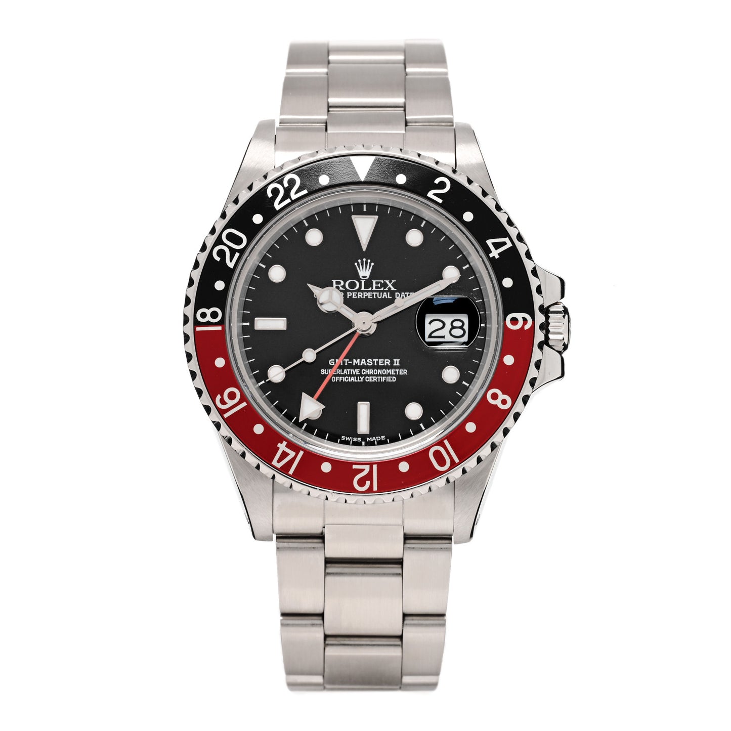 Stainless Steel 40mm Oyster Perpetual Date GMT Master II Coke Watch 16760