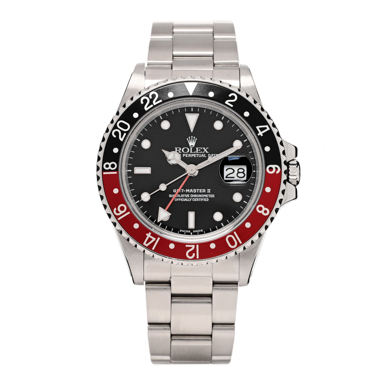 Rolex Stainless Steel 40mm Oyster Perpetual Date GMT Master II Coke Watch 16760 1 of 4