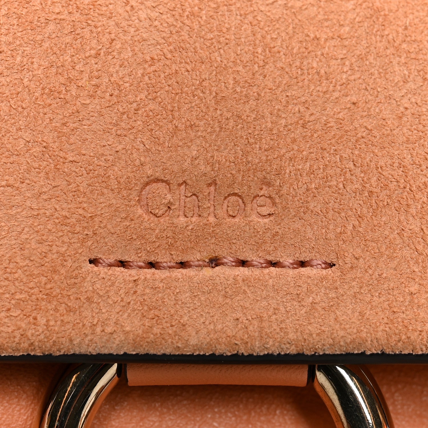 Chloe Calfskin Mini Faye Shoulder Bag Canyon Sunset 8 of 8