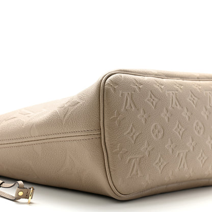 Louis Vuitton Empreinte Monogram Giant Neverfull MM Tourterelle 8 of 9
